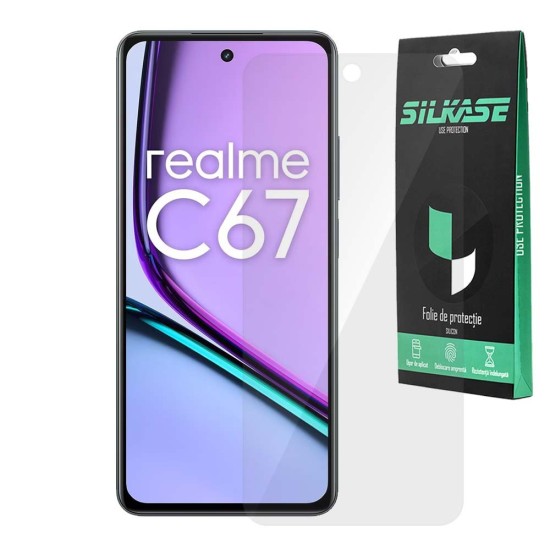 Folie SILKASE pentru Realme C67, protectie ecran, silicon regenerabil (Narzo 70 Pro, F6802) by www.silkase.ro