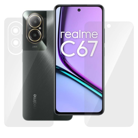 Set 2 folii SILKASE pentru Realme C67, protectie telefon, silicon regenerabil (SILKASE, Set Folii Lucioase) by www.silkase.ro Set 2 folii SILKASE pentru Realme C67, protectie telefon, silicon regenerabil (Narzo 70 Pro, F6804) by www.silkase.ro