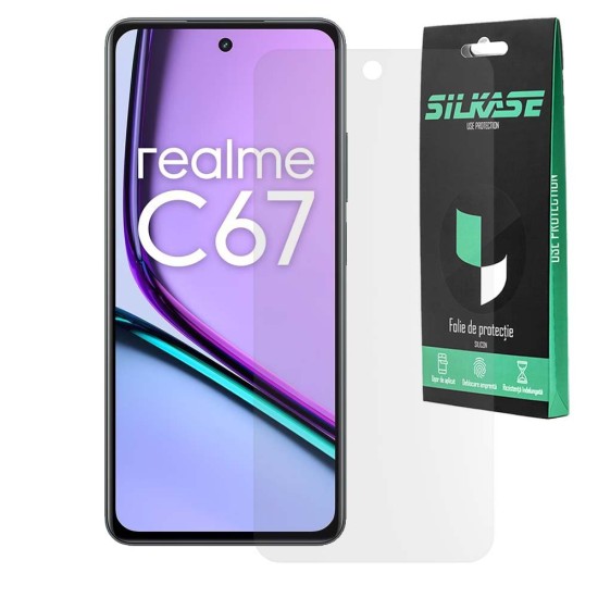 Folie mata SILKASE pentru Realme C67, protectie ecran, silicon (Narzo 70 Pro, F6805) by www.silkase.ro