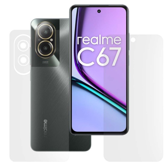 Set 2 folii mate SILKASE pentru Realme C67, protectie telefon, silicon (Narzo 70 Pro, F6807) by www.silkase.ro