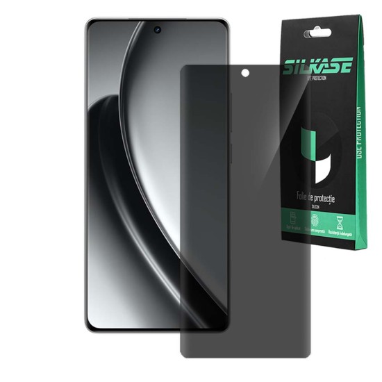 Folie privacy SILKASE pentru Realme GT 6, protectie ecran, silicon (GT 6, F7099) by www.silkase.ro
