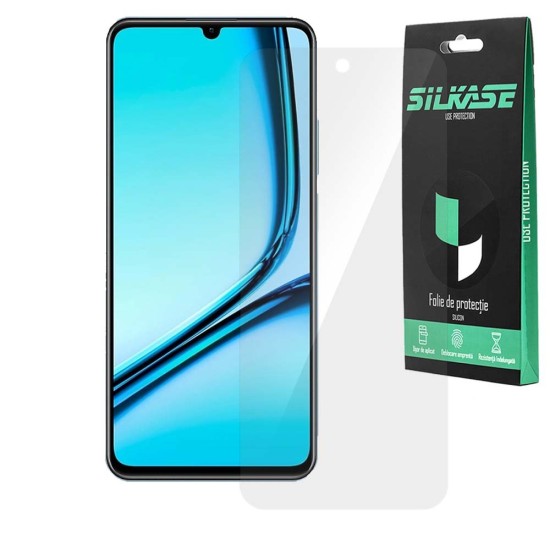 Folie SILKASE pentru Realme Note 50, protectie ecran, silicon regenerabil (SILKASE, Folie Silicon Fata Lucioasa) by www.silkase.ro Folie SILKASE pentru Realme Note 50, protectie ecran, silicon regenerabil (P1, F7013) by www.silkase.ro