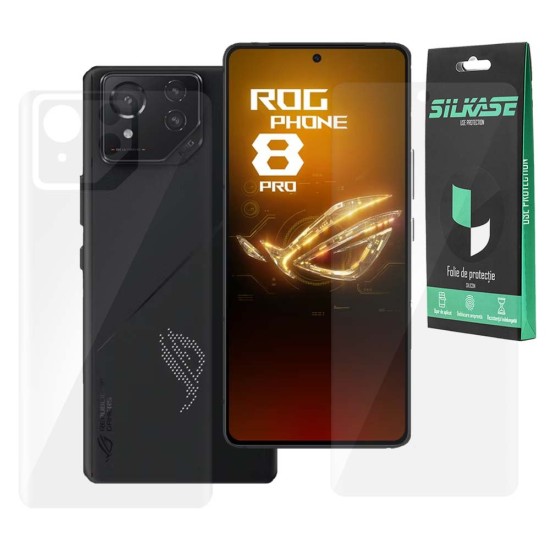 Set 2 folii SILKASE pentru Asus RogPhone 8 Pro, protectie telefon, silicon regenerabil (SILKASE, Set Folii Lucioase) by www.silkase.ro Set 2 folii SILKASE pentru Asus RogPhone 8 Pro, protectie telefon, silicon regenerabil (ROG Phone 8 Pro, F6487) by www.silkase.ro