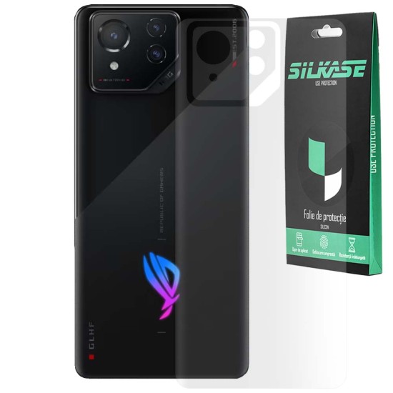 Folie spate mata SILKASE pentru Asus RogPhone 8, protectie spate, silicon (SILKASE, Folie Silicon Spate Mata) by www.silkase.ro Folie spate mata SILKASE pentru Asus RogPhone 8, protectie spate, silicon (ROG Phone 8, F6481) by www.silkase.ro