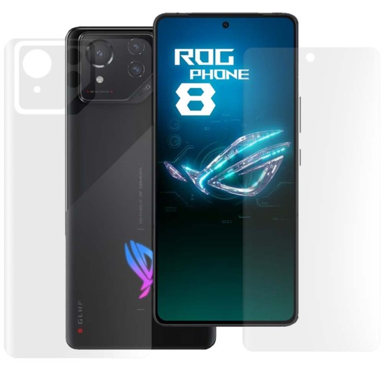 Set 2 folii mate SILKASE pentru Asus RogPhone 8, protectie telefon, silicon (SILKASE, Set Folii Mate) by www.silkase.ro Set 2 folii mate SILKASE pentru Asus RogPhone 8, protectie telefon, silicon (ROG Phone 8, F6482) by www.silkase.ro