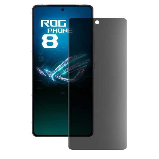Folie privacy mata SILKASE pentru Asus RogPhone 8, protectie ecran, silicon (ROG Phone 8, F6484) by www.silkase.ro