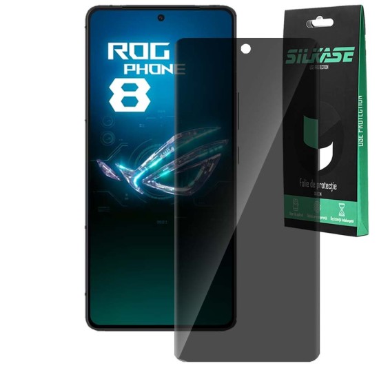 Folie privacy SILKASE pentru Asus RogPhone 8, protectie ecran, silicon (SILKASE, Folie Silicon Privacy) by www.silkase.ro Folie privacy SILKASE pentru Asus RogPhone 8, protectie ecran, silicon (ROG Phone 8, F6483) by www.silkase.ro