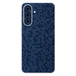 Folie skin SILKASE pentru Samsung A37, protectie spate telefon, albastru hexa