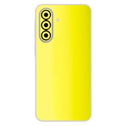 Folie skin SILKASE pentru Samsung A37, protectie spate telefon, galben fluorescent