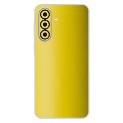 Folie skin SILKASE pentru Samsung A37, protectie spate telefon, galben mat