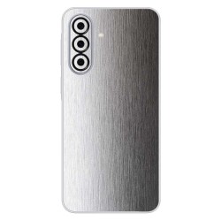 Folie skin SILKASE pentru Samsung A37, protectie spate telefon, gri deschis brushed