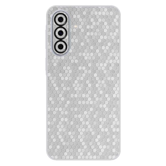 Folie skin SILKASE pentru Samsung A37, protectie spate telefon, gri hexa Folie skin SILKASE pentru Samsung A37, protectie spate telefon, gri hexa (A37, S2676) by www.silkase.ro
