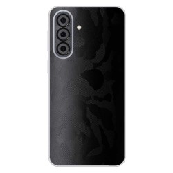 Folie skin SILKASE pentru Samsung A37, protectie spate telefon, negru camuflaj