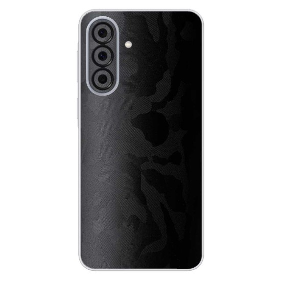 Folie skin SILKASE pentru Samsung A37, protectie spate telefon, negru camuflaj (A37, S2668) by www.silkase.ro