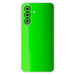 Folie skin SILKASE pentru Samsung A57, protectie spate telefon, verde neon lucios