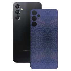 Folie skin SILKASE pentru Samsung Galaxy A24 4G, albastru hexa, protectie spate telefon