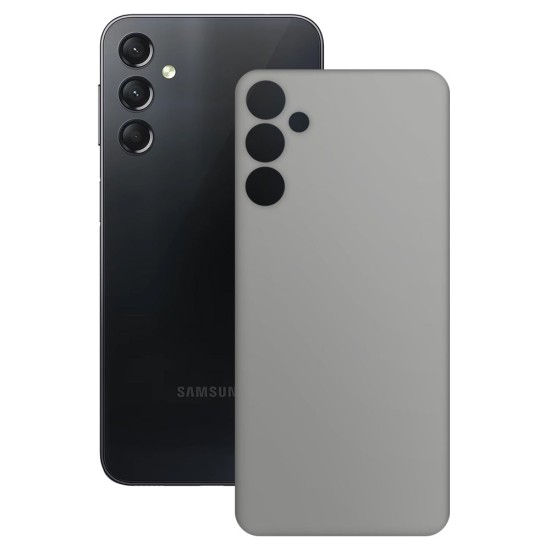 Folie skin SILKASE pentru Samsung Galaxy A24 4G, gri ice, protectie spate telefon (Telefoane Samsung, S1016) by www.silkase.ro
