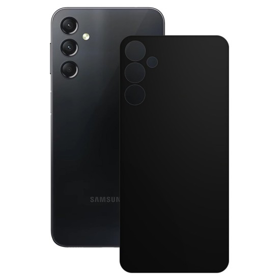 Folie skin SILKASE pentru Samsung Galaxy A24 4G, negru mat, protectie spate telefon (Telefoane Samsung, S1021) by www.silkase.ro