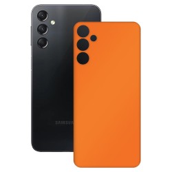 Folie skin SILKASE pentru Samsung Galaxy A24 4G, portocaliu mat, protectie spate telefon