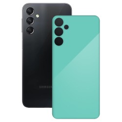 Folie skin SILKASE pentru Samsung Galaxy A24 4G, turcoaz lucios, protectie spate telefon