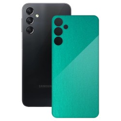 Folie skin SILKASE pentru Samsung Galaxy A24 4G, turcoaz metalic, protectie spate telefon
