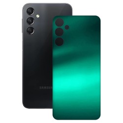 Folie skin SILKASE pentru Samsung Galaxy A24 4G, verde emerald, protectie spate telefon