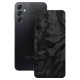 Folie skin SILKASE pentru Samsung Galaxy A24 4G, camo negru, protectie spate telefon (Telefoane Samsung, S1010) by www.silkase.ro