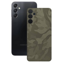 Folie skin SILKASE pentru Samsung Galaxy A24 4G, camo verde, protectie spate telefon