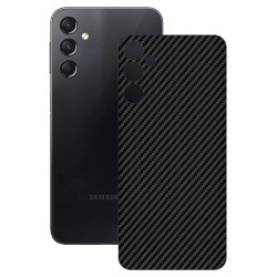 Folie skin SILKASE pentru Samsung Galaxy A24 4G, carbon, protectie spate telefon