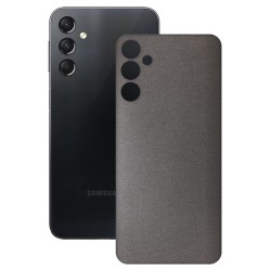 Folie skin SILKASE pentru Samsung Galaxy A24 4G, gri brushed, protectie spate telefon