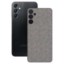 Folie skin SILKASE pentru Samsung Galaxy A24 4G, gri hex, protectie spate telefon