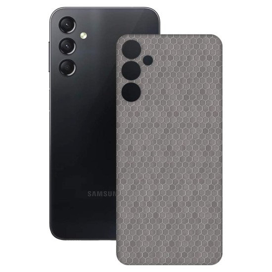 Folie skin SILKASE pentru Samsung Galaxy A24 4G, gri hex, protectie spate telefon (SILKASE, Telefoane Samsung) by www.silkase.ro Folie skin SILKASE pentru Samsung Galaxy A24 4G, gri hex, protectie spate telefon (Telefoane Samsung, S1015) by www.silkase.ro