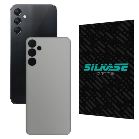 Folie skin SILKASE pentru Samsung Galaxy A24 4G, gri ice, protectie spate telefon (Telefoane Samsung, S1016) by www.silkase.ro