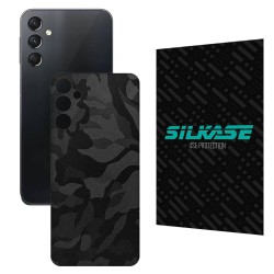 Folie skin SILKASE pentru Samsung Galaxy A24 4G, camo negru, protectie spate telefon