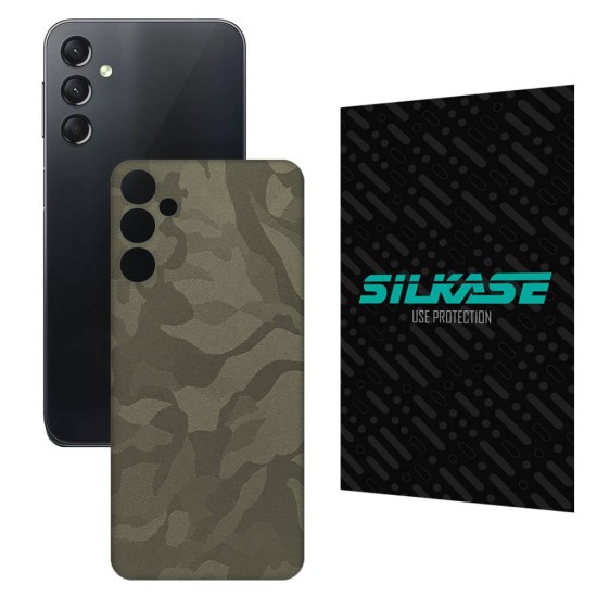 Folie skin SILKASE pentru Samsung Galaxy A24 4G, camo verde, protectie spate telefon (SILKASE, Telefoane Samsung) by www.silkase.ro Folie skin SILKASE pentru Samsung Galaxy A24 4G, camo verde, protectie spate telefon (Telefoane Samsung, S1011) by www.silkase.ro