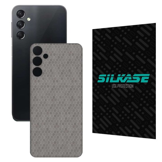 Folie skin SILKASE pentru Samsung Galaxy A24 4G, gri hex, protectie spate telefon (SILKASE, Telefoane Samsung) by www.silkase.ro Folie skin SILKASE pentru Samsung Galaxy A24 4G, gri hex, protectie spate telefon (Telefoane Samsung, S1015) by www.silkase.ro