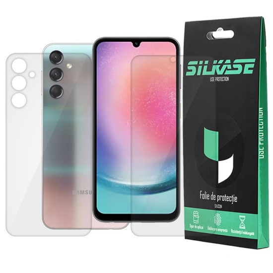 Set 2 folii SILKASE pentru Samsung Galaxy A24 4G, protectie telefon, silicon regenerabil (Telefoane Samsung, F6009) by www.silkase.ro