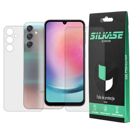 Set 2 folii mate SILKASE pentru Samsung Galaxy A24 4G, protectie telefon, silicon (Telefoane Samsung, F6012) by www.silkase.ro