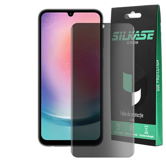 Folie privacy mata SILKASE pentru Samsung Galaxy A24 4G, protectie ecran, silicon (SILKASE, Telefoane Samsung) by www.silkase.ro Folie privacy mata SILKASE pentru Samsung Galaxy A24 4G, protectie ecran, silicon (Telefoane Samsung, F6014) by www.silkase.ro