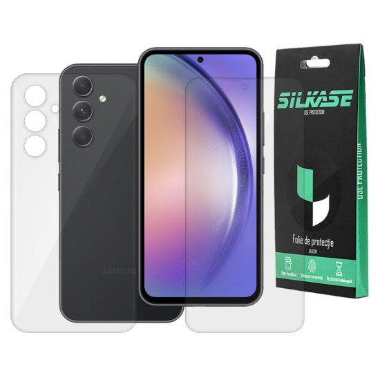 Set 2 folii SILKASE pentru Samsung Galaxy A54, protectie telefon, silicon regenerabil (Telefoane Samsung, F5691) by www.silkase.ro