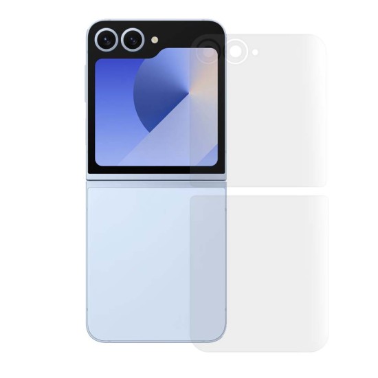Folie spate mata SILKASE pentru Samsung Galaxy Z Flip6/7 FE, protectie spate, silicon (SILKASE, Z Flip 7 FE) by www.silkase.ro Folie spate mata SILKASE pentru Samsung Galaxy Z Flip6/7 FE, protectie spate, silicon (Z Flip 7 FE, F7158) by www.silkase.ro