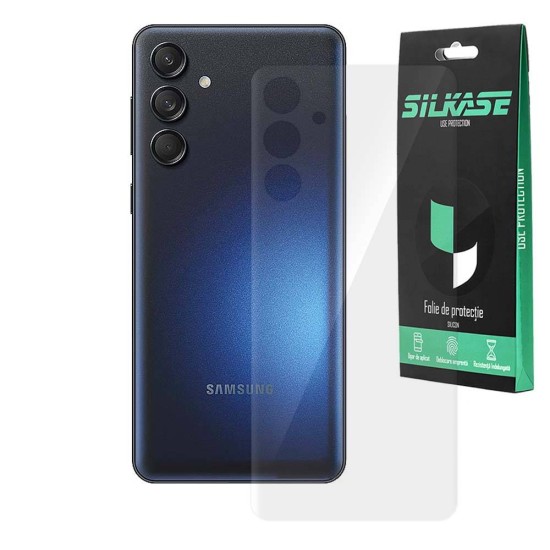 Folie spate SILKASE pentru Samsung Galaxy M55, protectie spate, silicon regenerabil (Telefoane Samsung, F7046) by www.silkase.ro