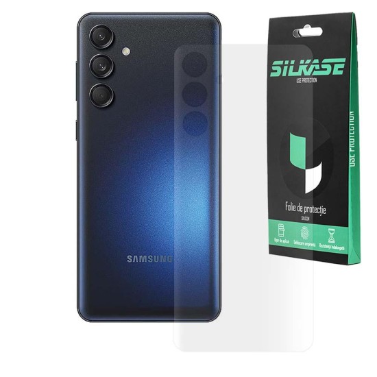 Folie spate mata SILKASE pentru Samsung Galaxy M55, protectie spate, silicon (Telefoane Samsung, F7049) by www.silkase.ro