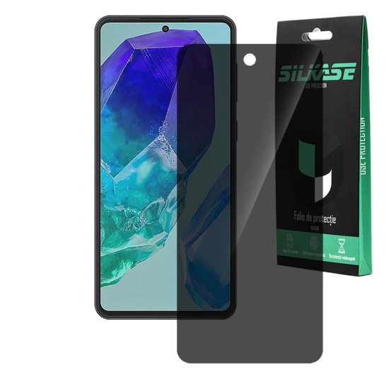 Folie privacy SILKASE pentru Samsung Galaxy M55, protectie ecran, silicon (SILKASE, Telefoane Samsung) by www.silkase.ro Folie privacy SILKASE pentru Samsung Galaxy M55, protectie ecran, silicon (Telefoane Samsung, F7051) by www.silkase.ro