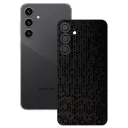 Folie skin SILKASE, pentru Samsung Galaxy S23 FE, negru hexa, protectie spate telefon