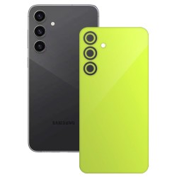 Folie skin SILKASE, pentru Samsung Galaxy S23 FE, verde neon, protectie spate telefon
