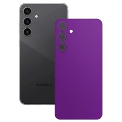 Folie skin SILKASE, pentru Samsung Galaxy S23 FE, violet mat, protectie spate telefon