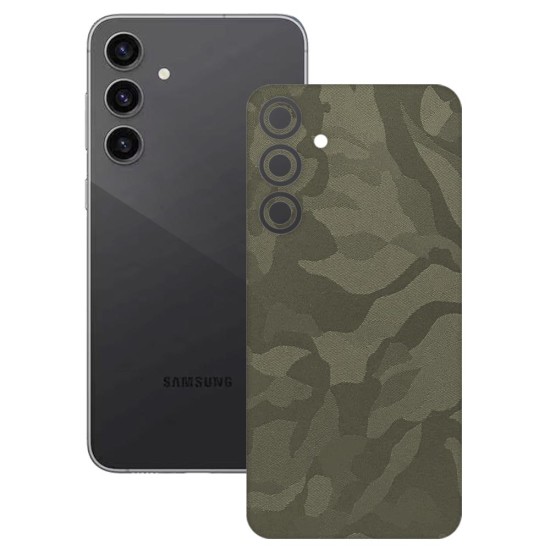 Folie skin SILKASE, pentru Samsung Galaxy S23 FE, camo verde, protectie spate telefon (SILKASE, Telefoane Samsung) by www.silkase.ro Folie skin SILKASE, pentru Samsung Galaxy S23 FE, camo verde, protectie spate telefon (Telefoane Samsung, S1539) by www.silkase.ro