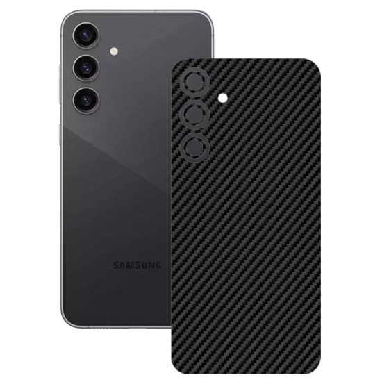 Folie skin SILKASE, pentru Samsung Galaxy S23 FE, carbon, protectie spate telefon (Telefoane Samsung, S1540) by www.silkase.ro