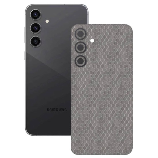 Folie skin SILKASE, pentru Samsung Galaxy S23 FE, gri hexa, protectie spate telefon (SILKASE, Telefoane Samsung) by www.silkase.ro Folie skin SILKASE, pentru Samsung Galaxy S23 FE, gri hexa, protectie spate telefon (Telefoane Samsung, S1543) by www.silkase.ro
